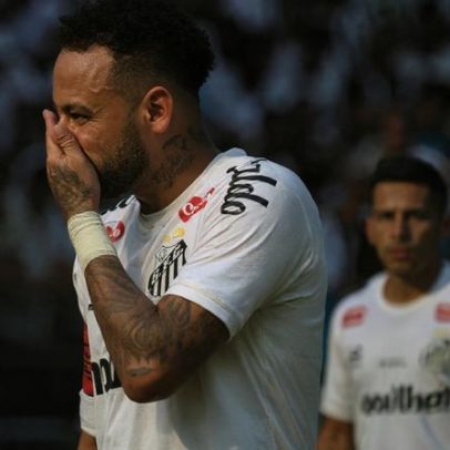 Neymar atua discretamente e Santos é derrotado pelo Coritiba