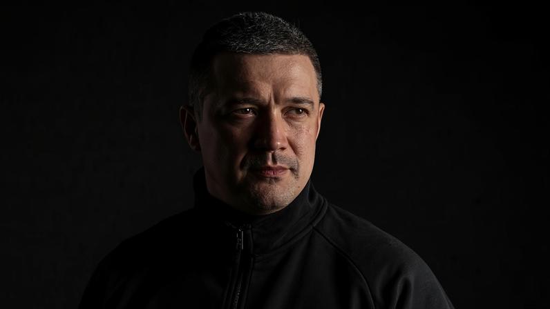 O ministro da Defesa da Ucrânia, Mykhailo Fedorov, participa de uma entrevista em Kiev