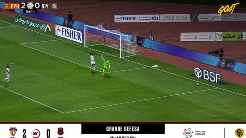 Al Feiha - Al Riyadh 2 - 0 | DEFESA DO GOLEIRO - Milan Borjan