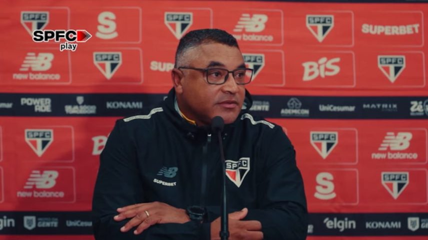 Confira um trecho da entrevista coletiva de Roger Machado sobre uma possível volta de Arboleda ao São Paulo.