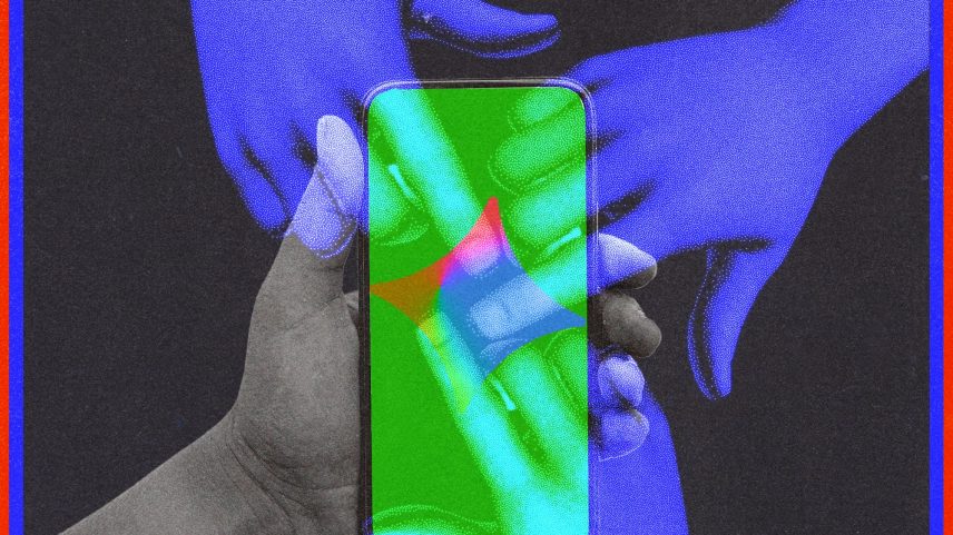 Photo Illustration of multiple hands on an Iphone