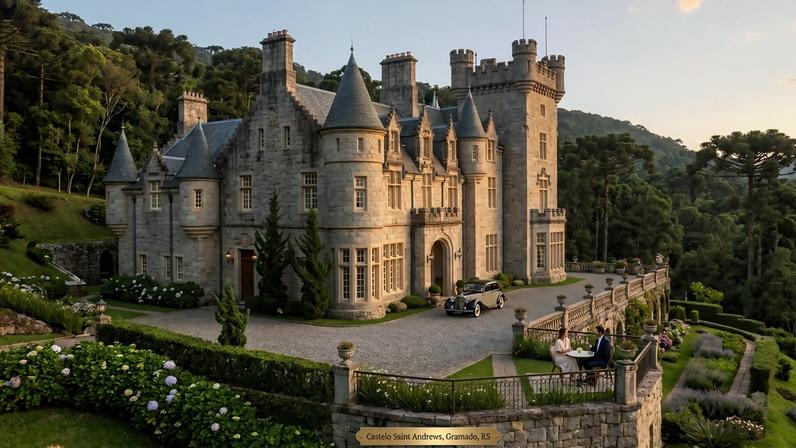 (Imagem ilustrativa)Hotel de luxo exclusivo em Gramado com arquitetura inspirada nos castelos da Escócia
