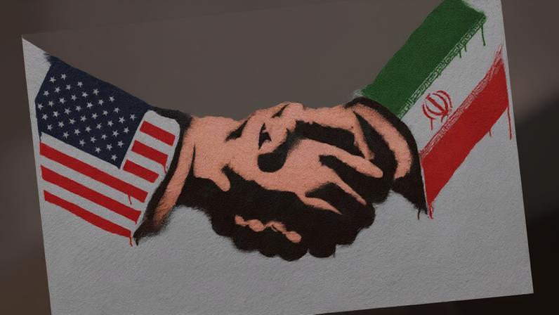 Grafiti nos Estados Unidos prega um acordo entre americanos e iranianos