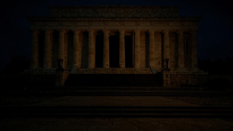 The Lincoln Memorial.