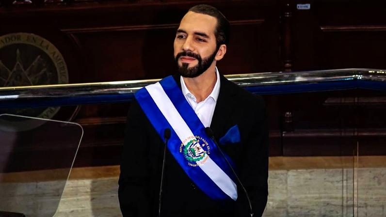 O presidente de El Salvador, Nayib Bukele