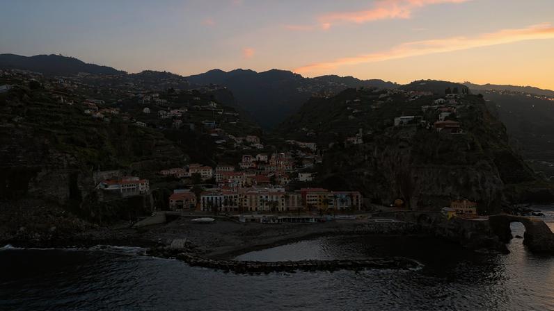 Sunset over Ponta do Sol, Madeira, Portugal