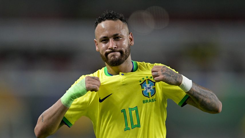Neymar em ação pela seleção brasileira