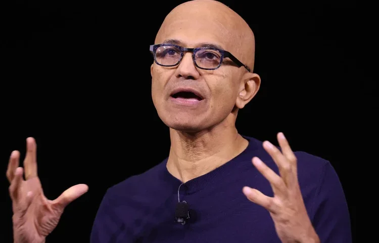 Satya Nadella: CEO da Microsoft deu depoimento em julgamento de Altman vs Musk (Justin Sullivan/Getty Images)