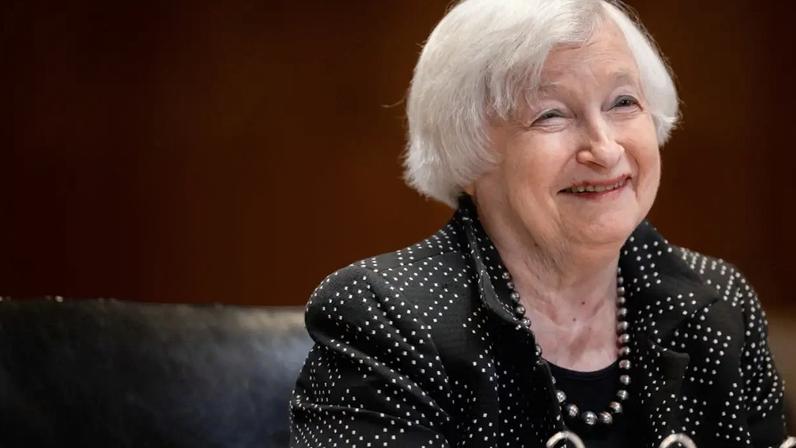 Janet Yellen, secretária do Tesouro dos Estados Unidos: política firme