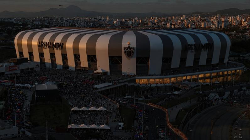 Arena MRV, em Belo Horizonte, vai ser o palco de Atlético Mineiro e Athletico Paranaense neste domingo, 5 (Pedro Vilela/Getty Images)