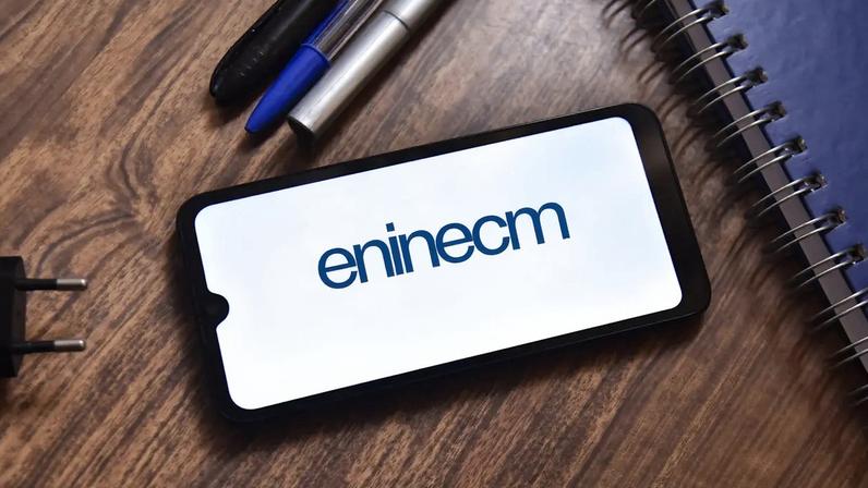 Brazilian National High School Exam (ENEM - Exame Nacional do Ensino Médio), ENEM app on smartphone screen, Brazilian education.