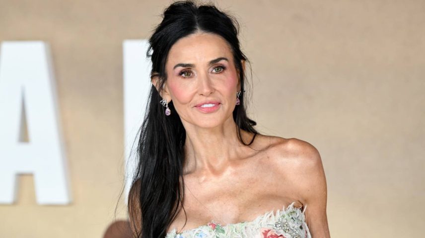 Demi Moore na estreia britânica de "Landman", realizada no Cineworld Leicester Square