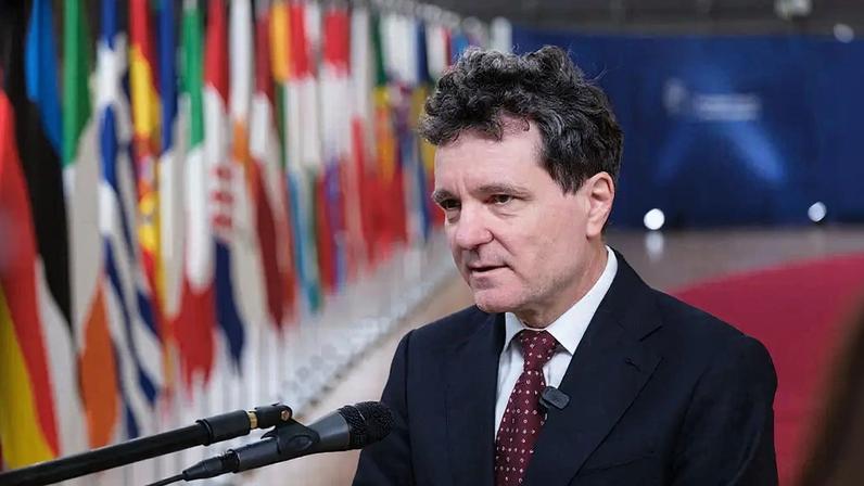 O presidente romeno, Nicusor Dan. 18/12/2025 - (Thierry Monasse/Getty Images)