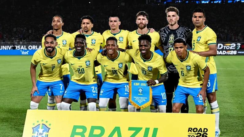 Seleção brasileira em amistoso contra Croácia