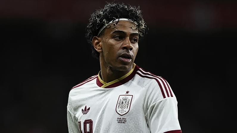 Yamal no amistoso contra o Egito da última Data Fifa