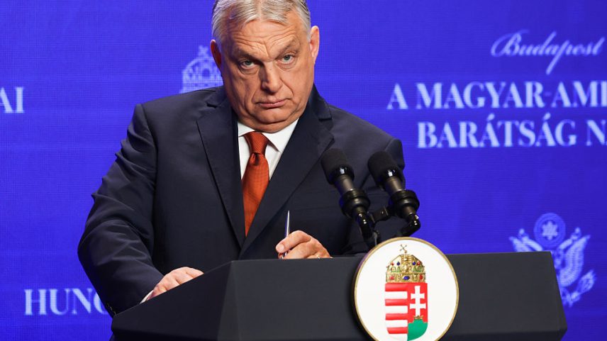 O ex-primeiro-ministro da Hungria, Viktor Orbán. 07/04/2026 - (Beata Zawrzel/NurPhoto/AFP)