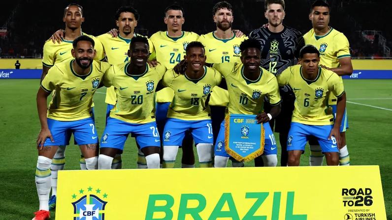 Seleção brasileira durante amistoso contra a Croácia - 31/03/2026 (Peter Joneleit/Icon Sportswire via/Getty Images)