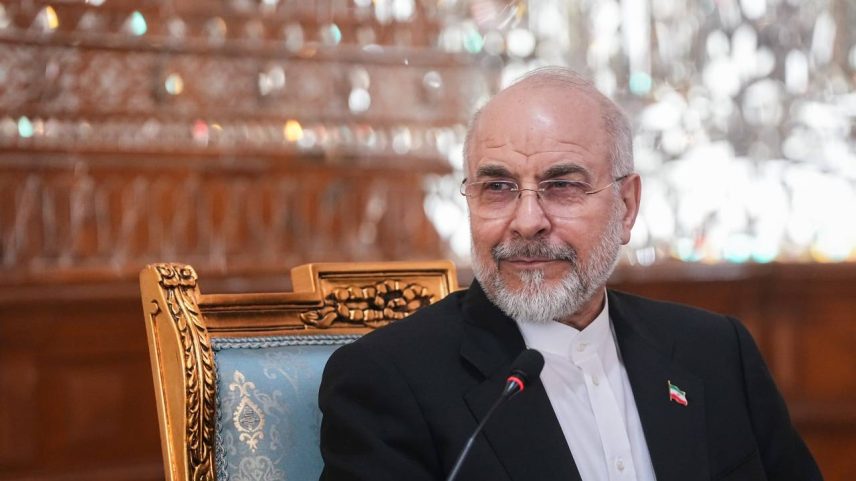 O presidente do Parlamento do Irã, Mohammad Bagher Ghalibaf
