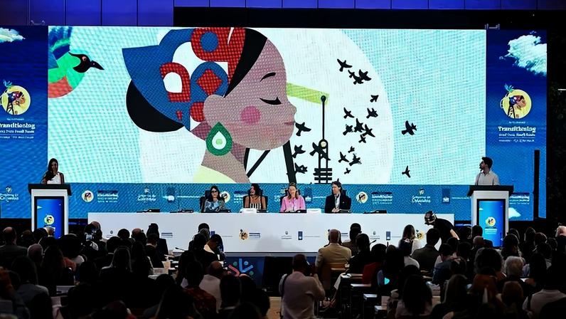 Conferência na Colômbia reuniu líderes de quase 60 países e abriu o diálogo para o fim dos combustíveis fósseis (Getty Images)