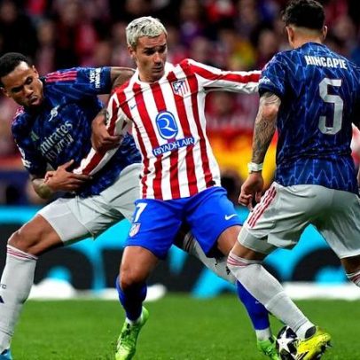 Arsenal e Atlético de Madrid têm chances na semi da Champions, segundo sites de apostas