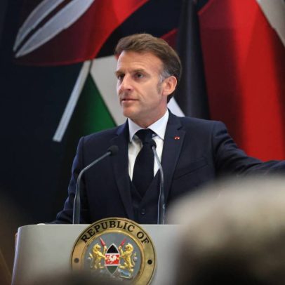 Macron reage a plateia barulhenta durante cúpula no Quênia