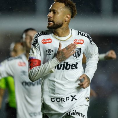 Neymar brilha em jogo pelo Santos; jornal espanhol elogia atuação