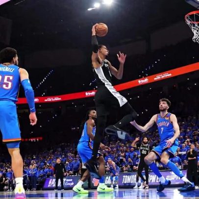 Victor Wembanyama muda série Spurs x Thunder bem antes do lance decisivo