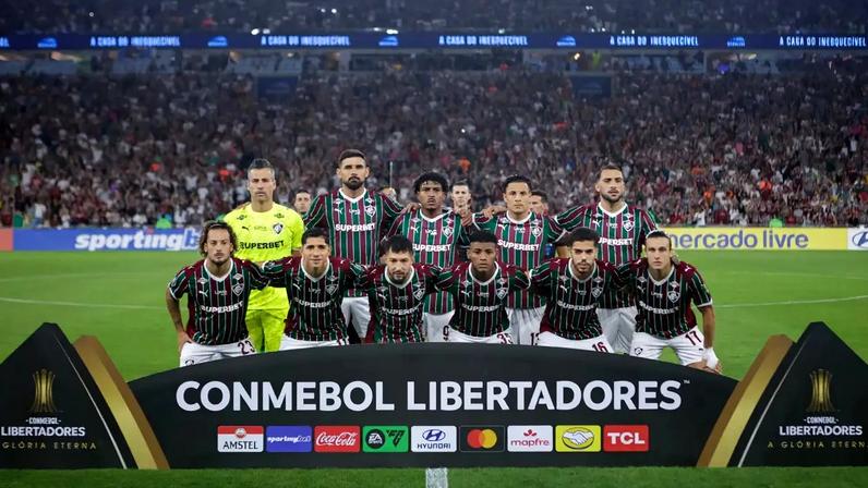 Equipe titular do Fluminense na partida contra o Bolívar (Ruano Carneiro/Getty Images)