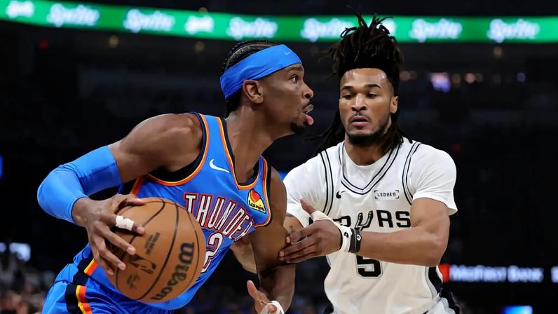 Shai Gilgeous-Alexander led the Oklahoma City Thunder to a Game 2 win over Stephon Castle and the San Antonio Spurs.