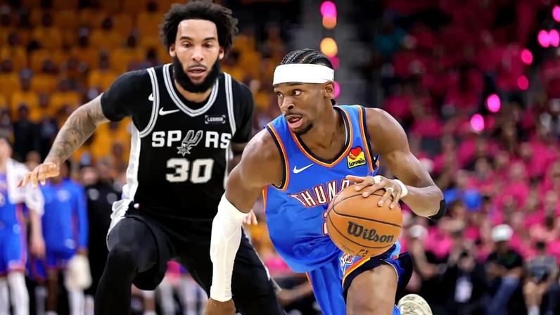 Shai Gilgeous-Alexander led the Oklahoma City Thunder to victory against Julian Champagnie and the San Antonio Spurs in Game 3.