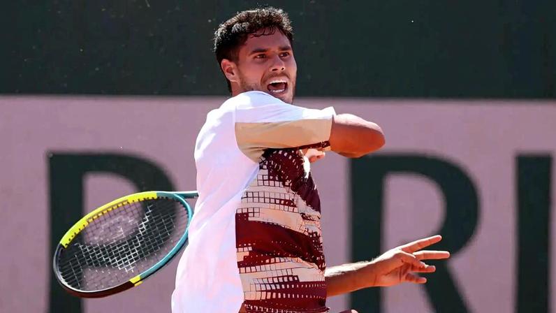 Adolfo Daniel Vallejo lost to rising 17-year-old French player Moïse Kouame Thursday.