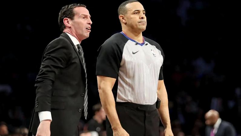Cavaliers coach Kenny Atkinson and NBA referee Curtis Blair were teammates on the Richmond Spiders from 1988-1990.