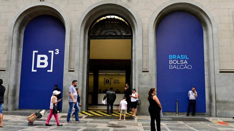 Sede da bolsa de valores de São Paulo, no centro da capital (Cris Faga/NurPhoto/Getty Images)