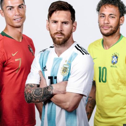 Diferenças marcantes entre Ronaldo, Messi e Neymar rumo à Copa