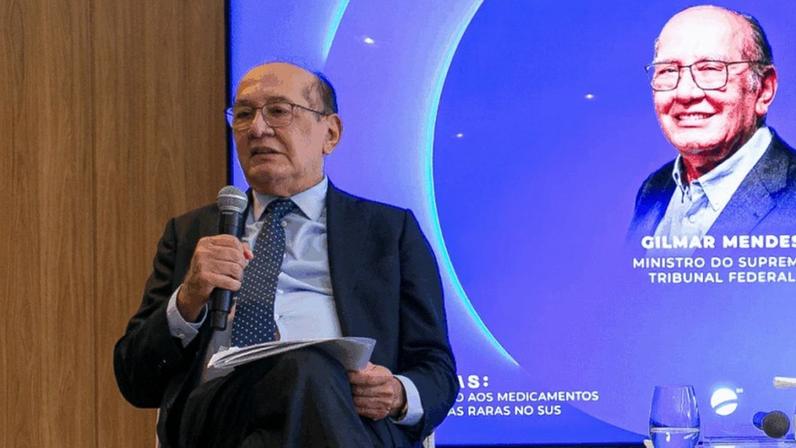 O ministro Gilmar Mendes disse nesta 4ª feira (27.mai.2026) que a produção local pode reduzir o custo de medicamentos caros
