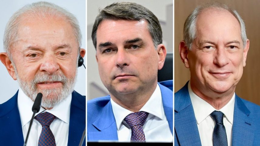 Pesquisa levantou intenções de voto de Lula, Flávio Bolsonaro e Ciro Gomes