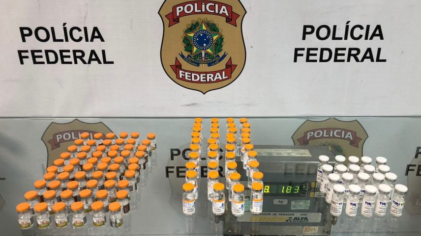 PF apreendeu diversos medicamentos, anabolizantes e produtos importados