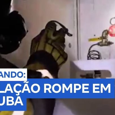 Tubulação de gás se rompe durante obras e assusta moradores de Ubatuba
