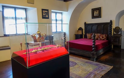 Una de las habitaciones del castillo de Bran.