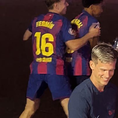 Lamine e Fermín celebram alegria
