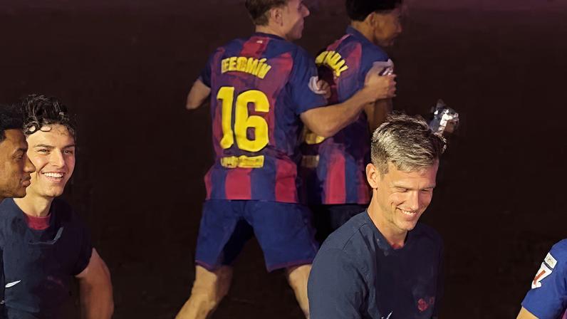 Lamine e Fermín celebram alegria
