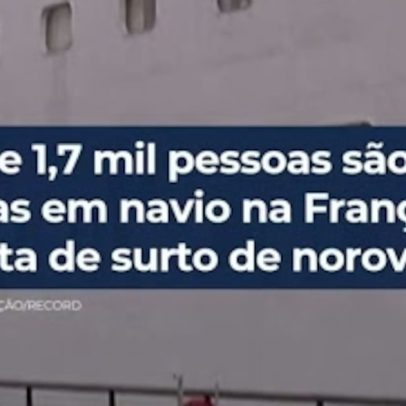 Navio na França isola 1,7 mil pessoas por suspeita de norovírus