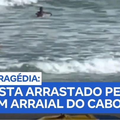 Banhista ignora alerta de mar agitado e precisa de resgate