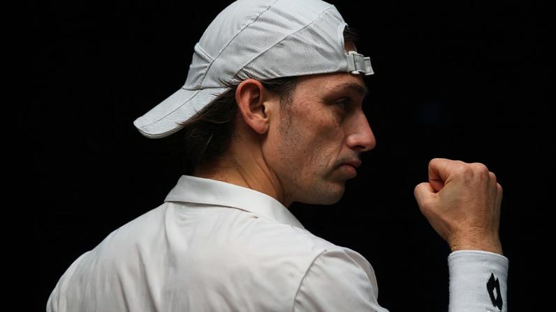 O peruano Ignacio Buse na vitória sobre João Fonseca no Rio Open (Foto: João Pires/Fotojump)