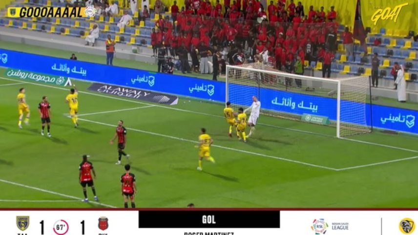 Al Taawoun - Al Riyadh 0 - 1 | GOL - Roger Martinez