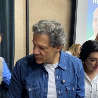 Haddad atribui empate entre Lula e Flávio à lavagem cerebral coletiva