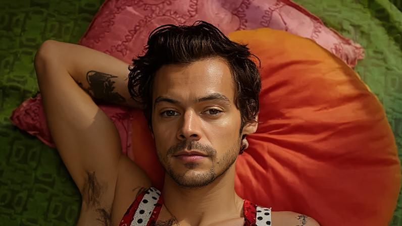 Harry Styles para o photoshoot do álbum "Harry's House" (2022)