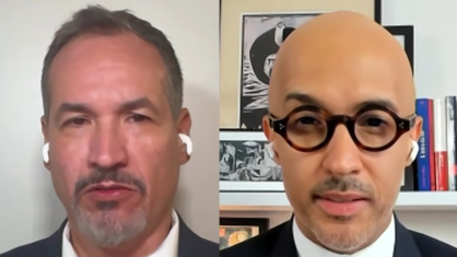 Os comentaristas Helio Beltrão e Alessandro Soares