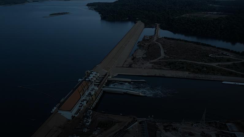 Usina Hidrelétrica de Colíder, no Rio Teles Pires, em Mato Grosso