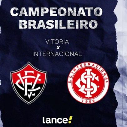 Vitória x Internacional: onde assistir, horário e escalações no Brasileirão
